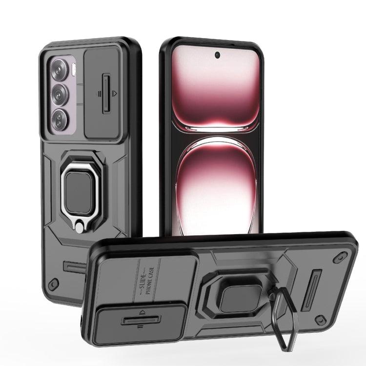 Sliding Camshield TPU + PC Shockproof Phone Case with Holder