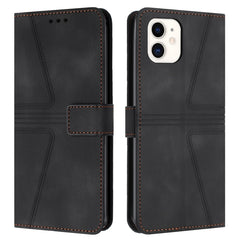 Triangle Solid Color Leather Phone Case, Series 1