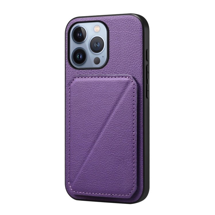 D04 Calf Texture Dual Card Slot Holder Phone Case, Series 1