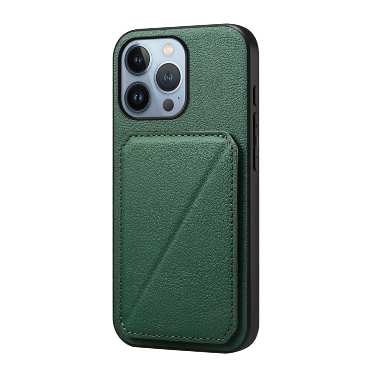 D04 Calf Texture Dual Card Slot Holder Phone Case, Series 1