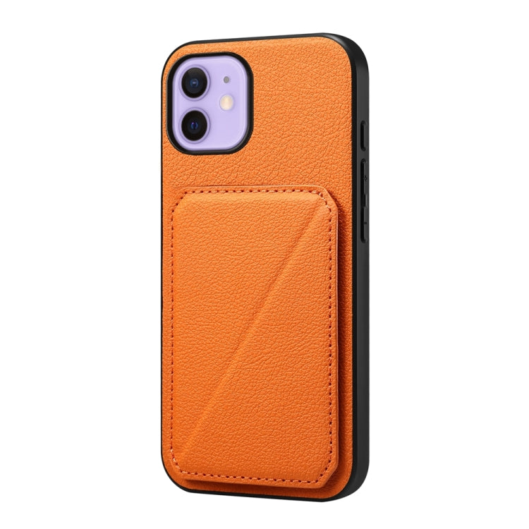 D04 Calf Texture Dual Card Slot Holder Phone Case, Series 1