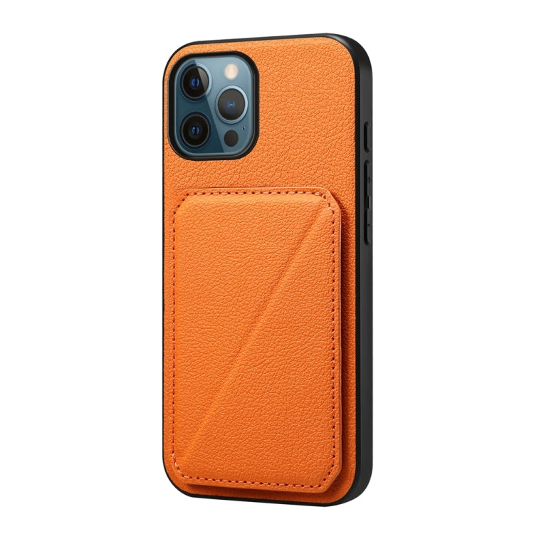 D04 Calf Texture Dual Card Slot Holder Phone Case, Series 1