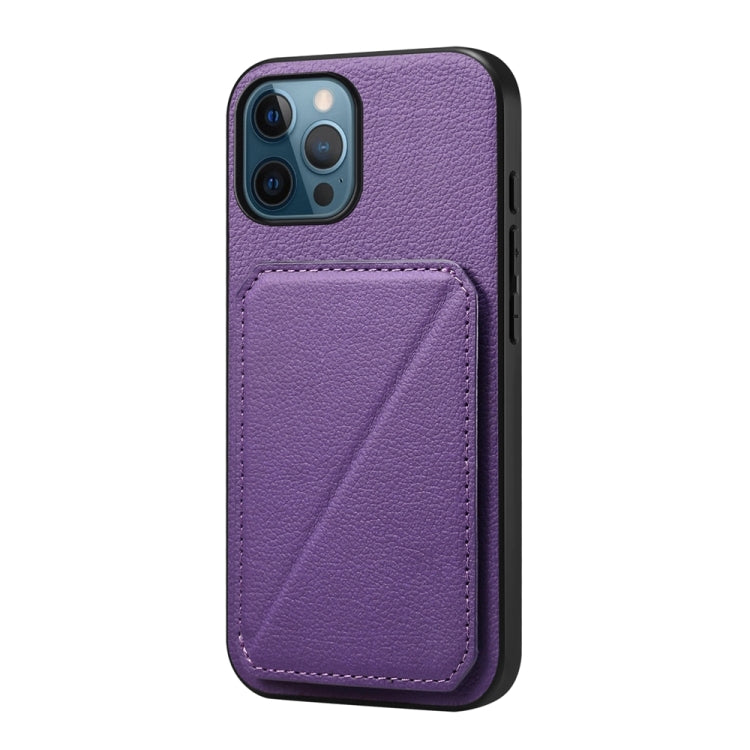 D04 Calf Texture Dual Card Slot Holder Phone Case, Series 1