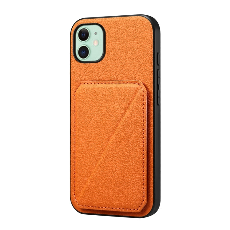 D04 Calf Texture Dual Card Slot Holder Phone Case, Series 1