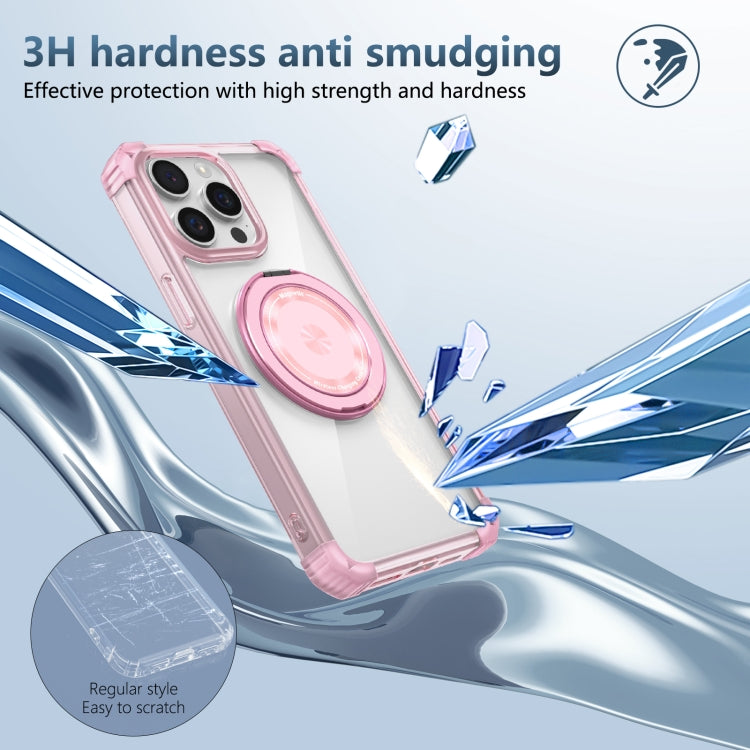 Gold Shield CD Pattern MagSafe Magnetic Phone Case with Rotating Stand, For iPhone 12 Pro Max, For iPhone 12 Pro
