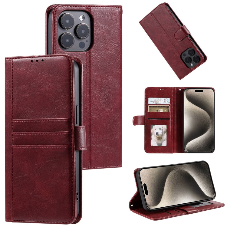 Simple 6-Card Wallet Leather Phone Case, Series 1