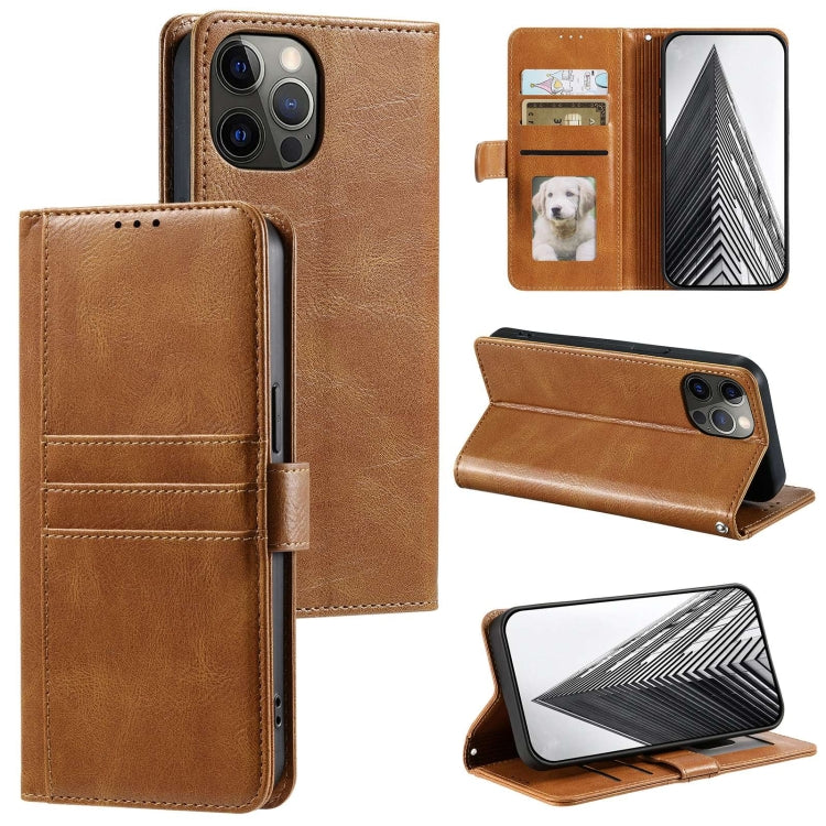 Simple 6-Card Wallet Leather Phone Case, Series 1