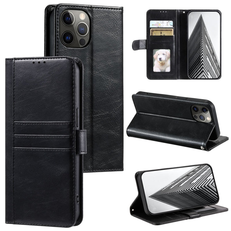 Simple 6-Card Wallet Leather Phone Case, Series 1