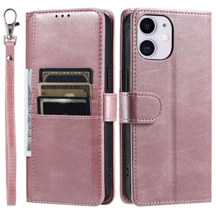 Simple 6-Card Wallet Leather Phone Case, Series 1