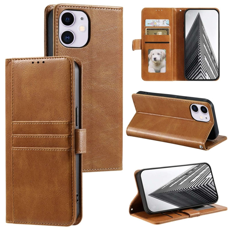 Simple 6-Card Wallet Leather Phone Case, Series 1