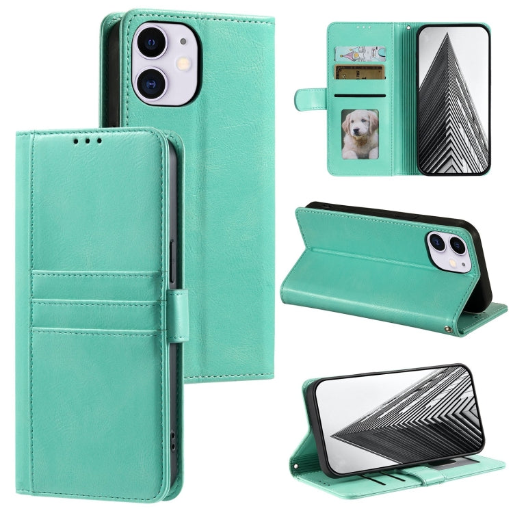 Simple 6-Card Wallet Leather Phone Case, Series 1