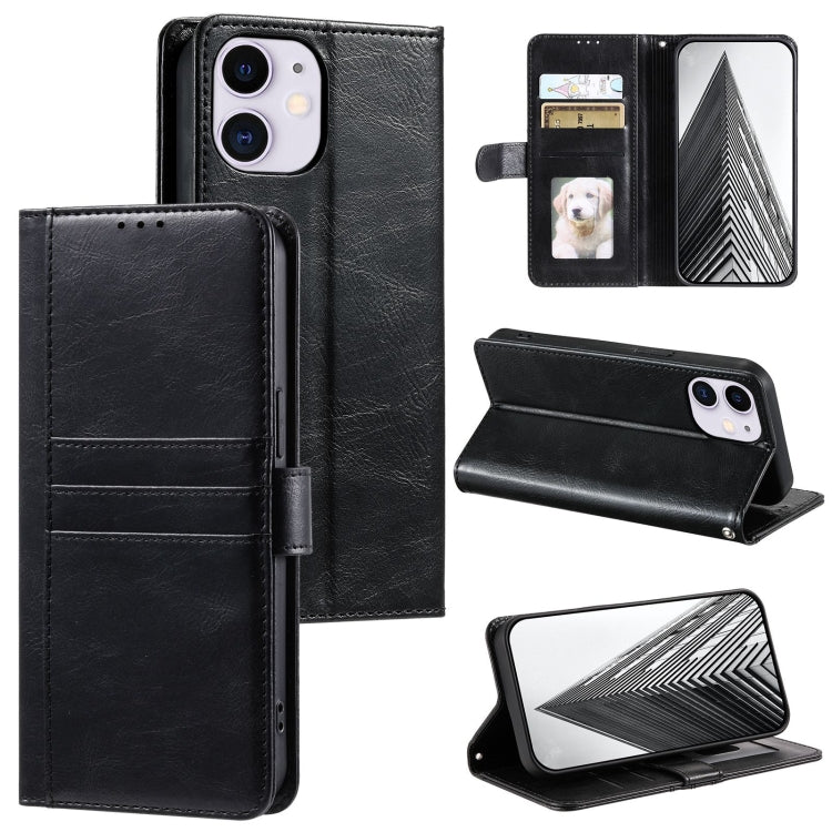 Simple 6-Card Wallet Leather Phone Case, Series 1