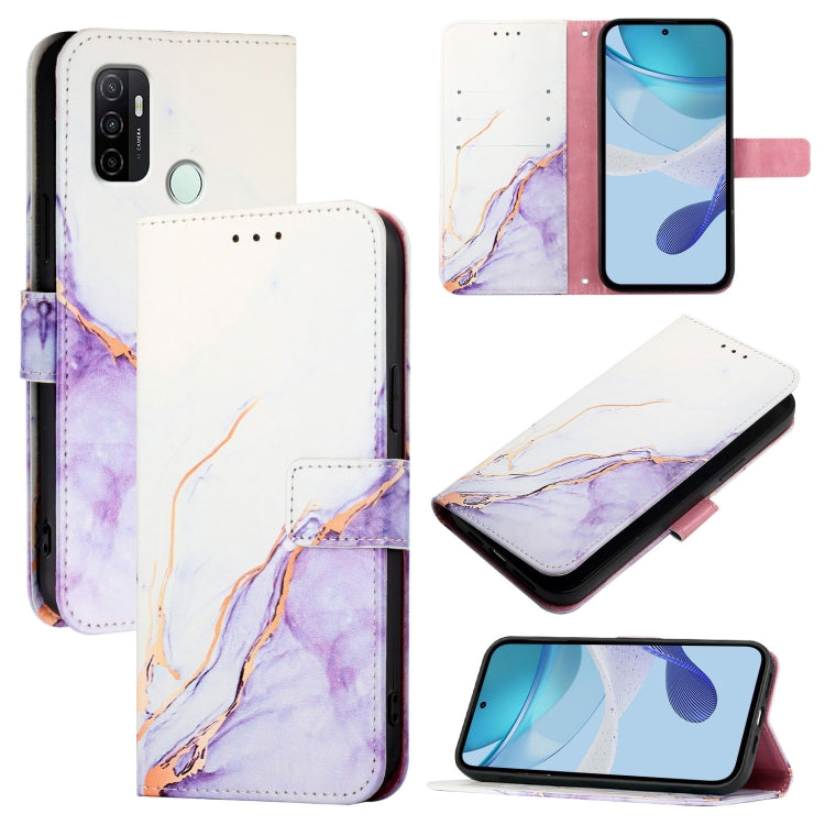 PT003 Marble Pattern Flip Leather Phone Case, For OPPO A36 4G / A76 4G / A96 4G, For OPPO A32 2020 4G / A53 2020 4G, For OPPO A53s 4G / A33 2020 4G, For OPPO A11s 4G