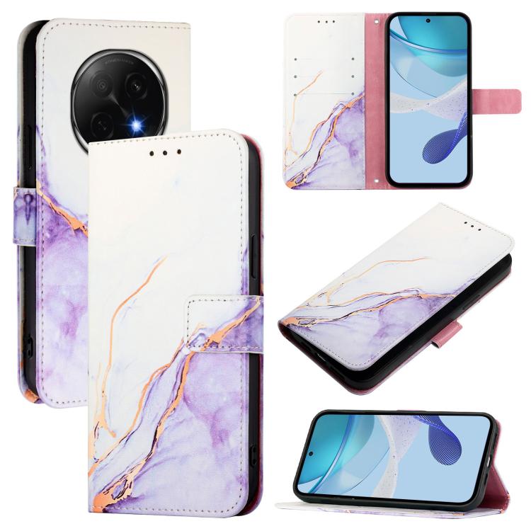 PT003 Marble Pattern Flip Leather Phone Case, For OPPO A5 Pro 5G Global, For OPPO Reno13 F 5G Global, For OPPO A5 Pro China, For OPPO A80 5G EU Version