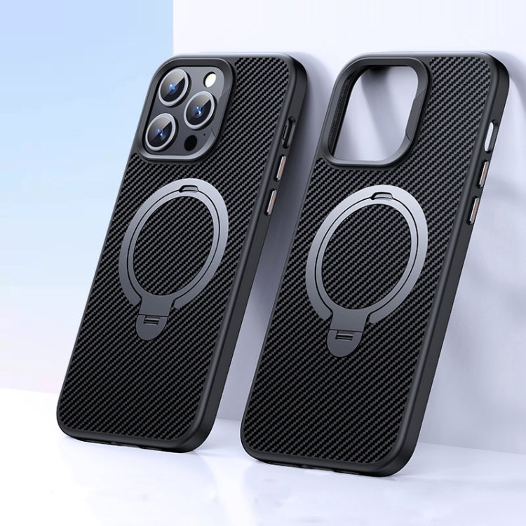 Double Ring MagSafe Holder Carbon Fiber Phone Case