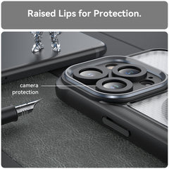 Carbon Fiber Texture MagSafe Translucent Phone Case, Series 1