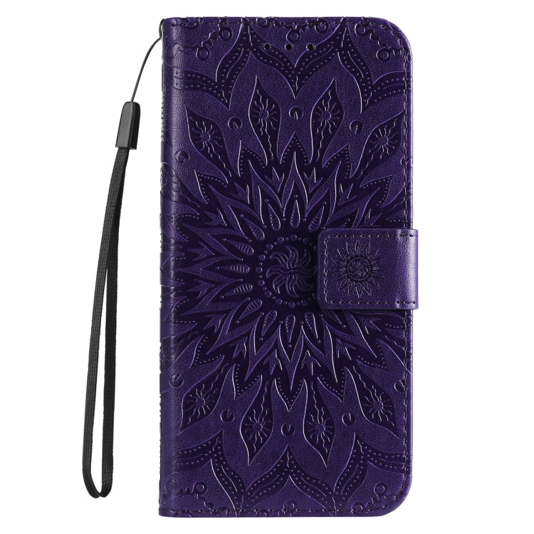 Embossed Sunflower Pattern Flip Leather Phone Case, Series 1