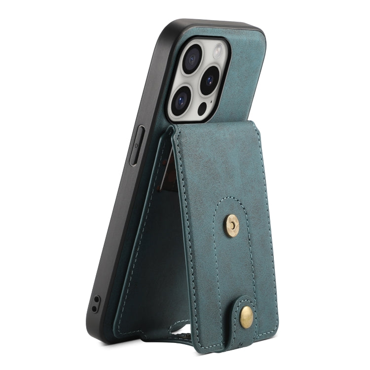 Denior D14 NK Retro Pattern MagSafe Magnetic Card Holder Leather Phone Case, For iPhone 16 Pro Max, For iPhone 16 Pro, For iPhone 16 Plus, For iPhone 16, For iPhone 15 Pro Max, For iPhone 15 Pro, For iPhone 15 Plus, For iPhone 15