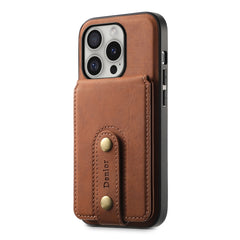 Denior D14 NK Retro Pattern MagSafe Magnetic Card Holder Leather Phone Case, For iPhone 16 Pro Max, For iPhone 16 Pro, For iPhone 16 Plus, For iPhone 16, For iPhone 15 Pro Max, For iPhone 15 Pro, For iPhone 15 Plus, For iPhone 15