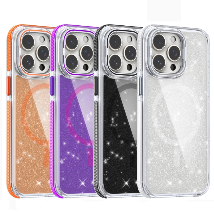 Two-color Glitter Powder Lens Holder Magsafe Phone Case, Series 1