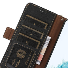 Side-Magnetic TJ Genuine Leather RFID Phone Case