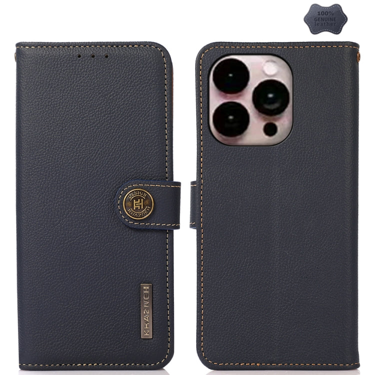 KHAZNEH Custer Genuine Leather RFID Phone Case