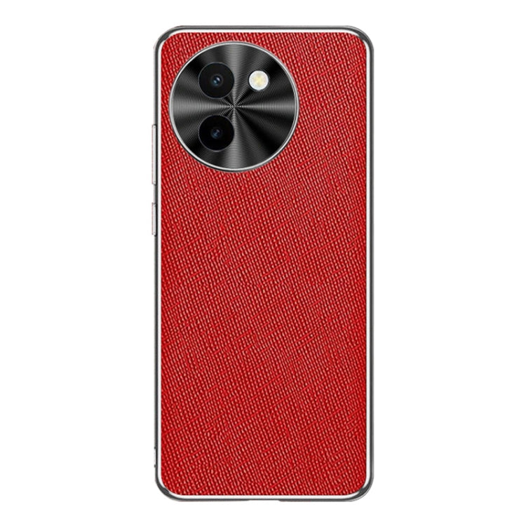 Silver Edge Cross Texture PU Leather Phone Case, Series 1