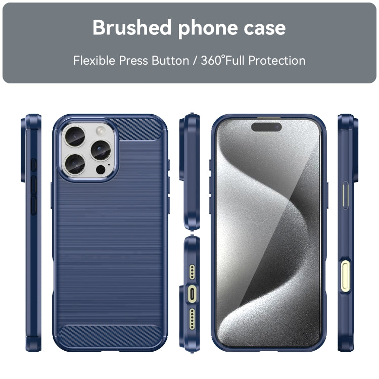 Brushed Texture Carbon Fiber TPU Phone Case