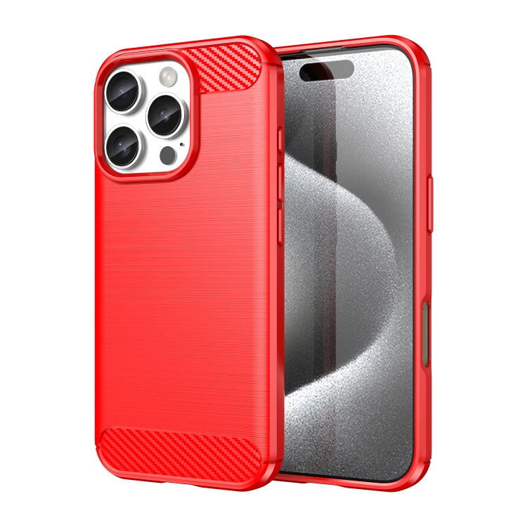 Brushed Texture Carbon Fiber TPU Phone Case