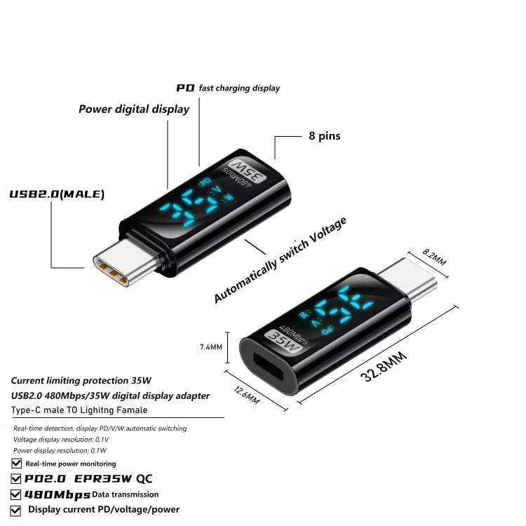 Charging Adapter with Digital Display