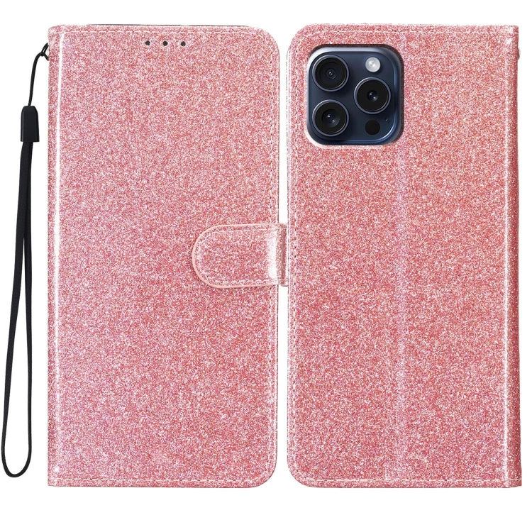 Glitter Powder Flip Leather Phone Case