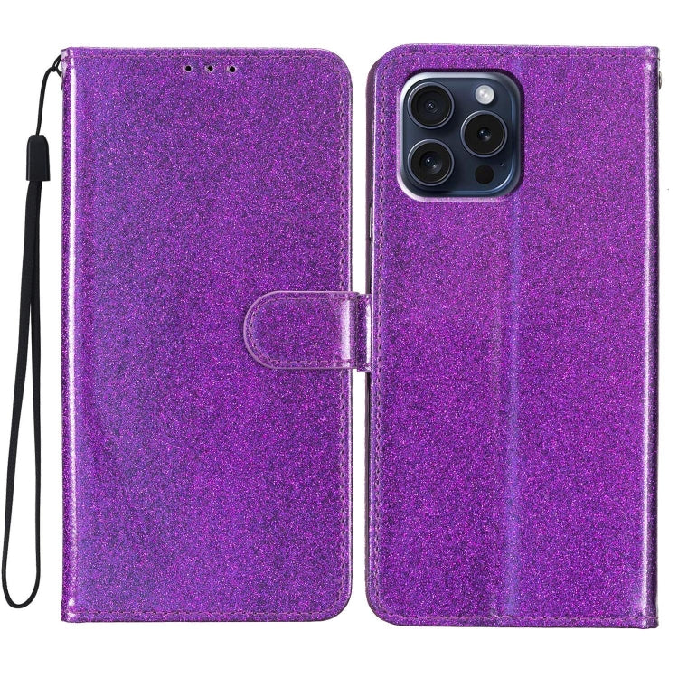 Glitter Powder Flip Leather Phone Case