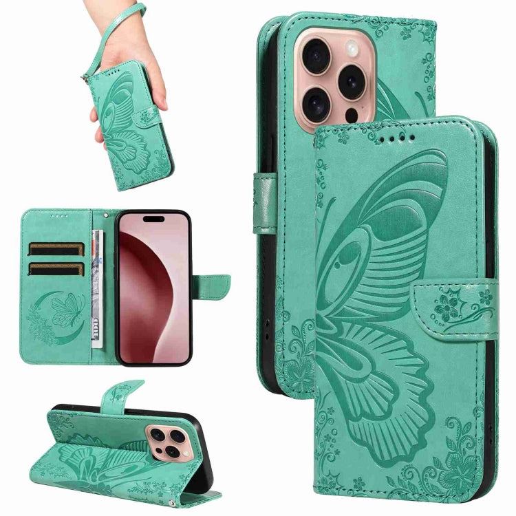 Swallowtail Butterfly Embossed Leather Phone Case