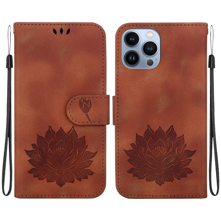 Lotus Embossed Leather Phone Case, Series 1