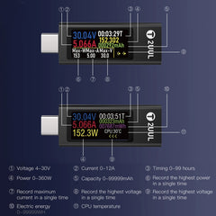 2UUL Charging Mate Type-C Mini Charging Detector with Bidirectional Current Test