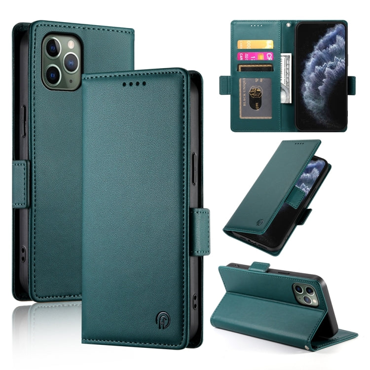 Side Buckle Magnetic Frosted Leather Phone Case, For iPhone 11 Pro Max, For iPhone 11, For iPhone 11 Pro