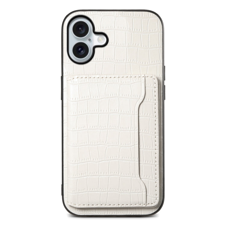 Crocodile Texture Card Bag Design Full Coverage Phone Case