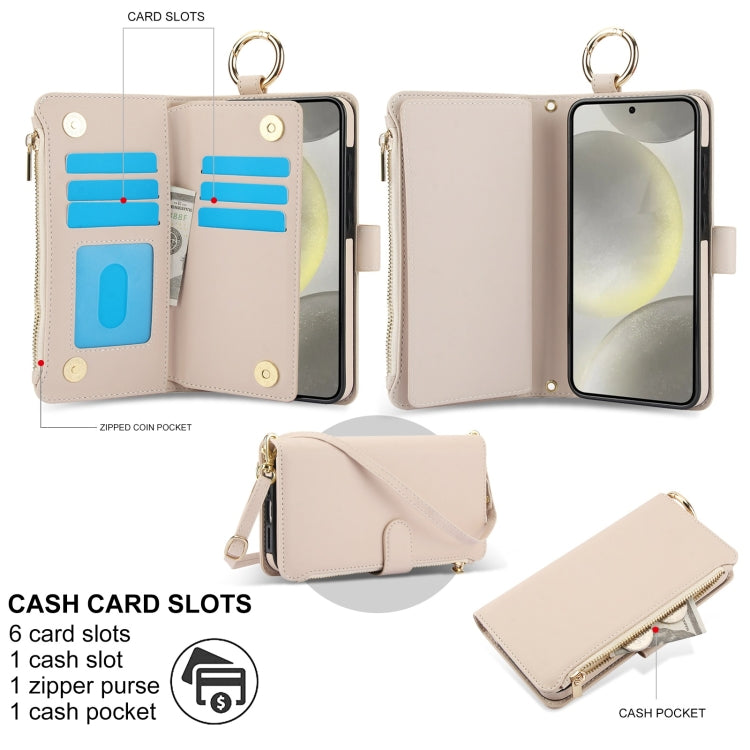 Crossbody Ring Multifunctional Wallet Leather Phone Case, Series 1