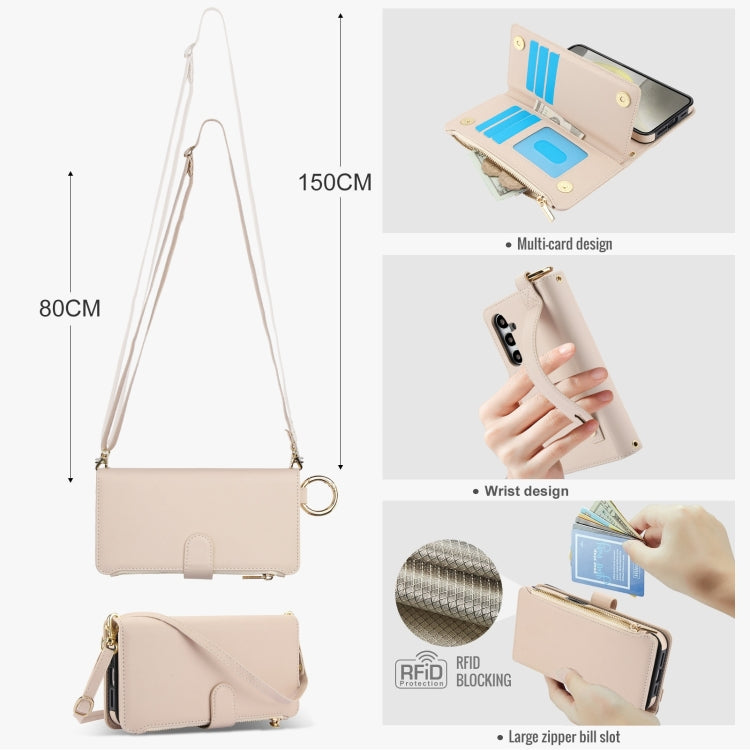 Crossbody Ring Multifunctional Wallet Leather Phone Case, Series 1