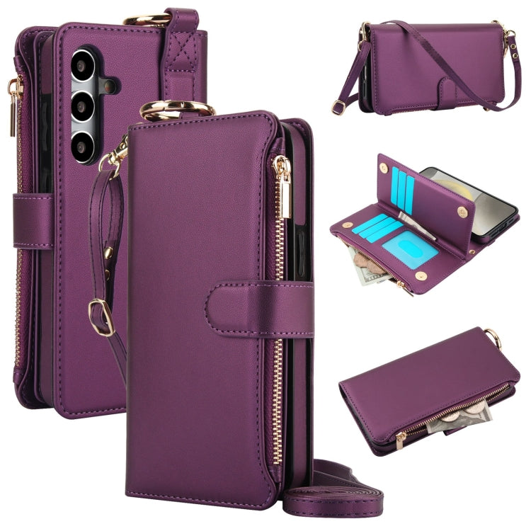 Crossbody Ring Multifunctional Wallet Leather Phone Case, Series 1