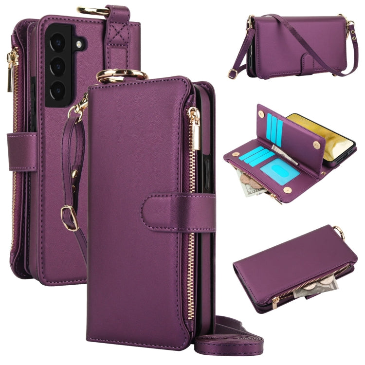 Crossbody Ring Multifunctional Wallet Leather Phone Case, Series 1