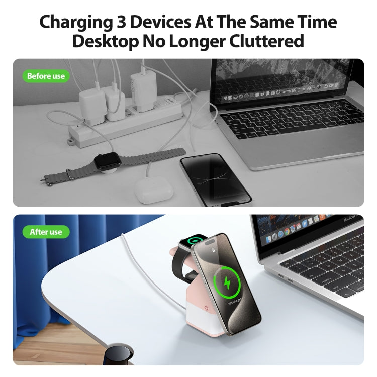 DUZZONA W20 4 in 1 15W Magnetic Wireless Charger Station