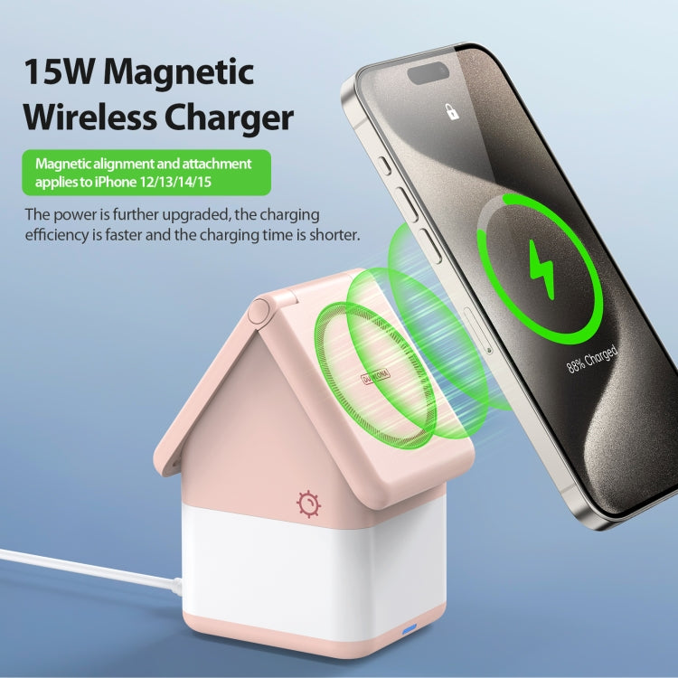 DUZZONA W20 4 in 1 15W Magnetic Wireless Charger Station