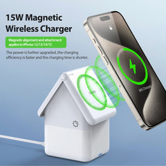 DUZZONA W20 4 in 1 15W Magnetic Wireless Charger Station