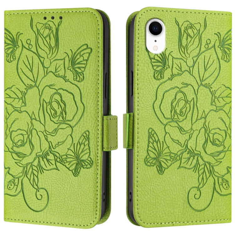 Embossed Rose RFID Anti-theft Leather Phone Case, Series 1