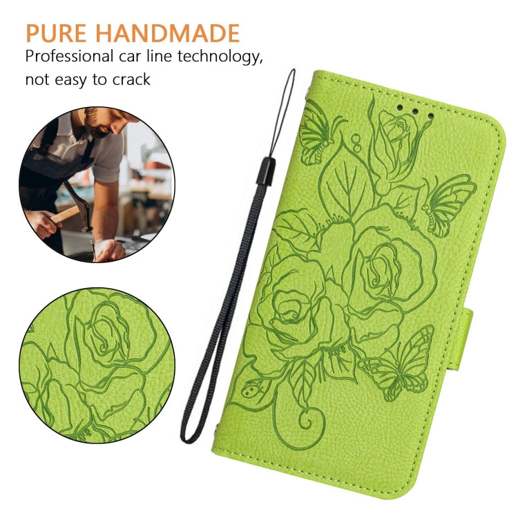 Embossed Rose RFID Anti-theft Leather Phone Case, Series 1