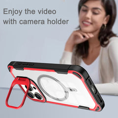 Transparent Acrylic MagSafe Lens Holder Phone Case, Series 1