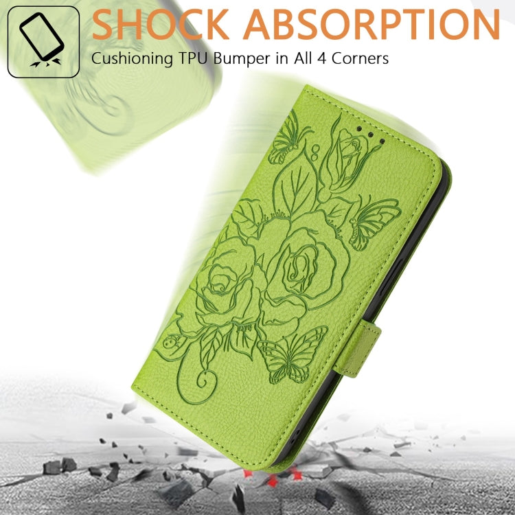 Embossed Rose RFID Anti-theft Leather Phone Case, Series 1