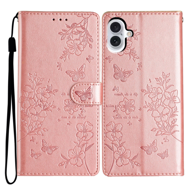 Butterflies and Flowers Leather Phone Case, Series 1