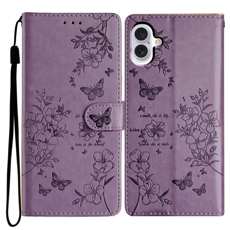 Butterflies and Flowers Leather Phone Case, Series 1